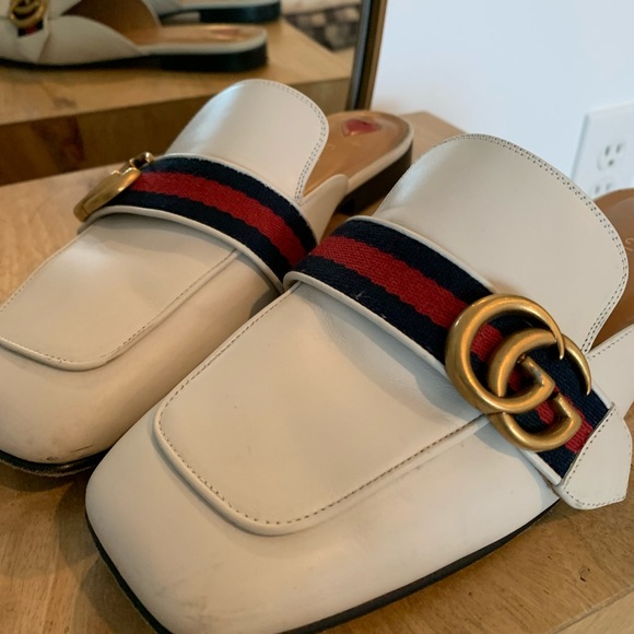 Gucci White Leather Betis Glamour/NS - Picture 4 of 8
